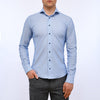 Emanuel Berg - Marseille - Chemise manches longues Premium Jersey Knit - Modern Fit - Bleu - LE CAPITAINE D'A BORD
