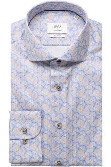  ETERNA 1863 - Chemise manches longues à motifs Modern Fit - LE CAPITAINE D'A BORD