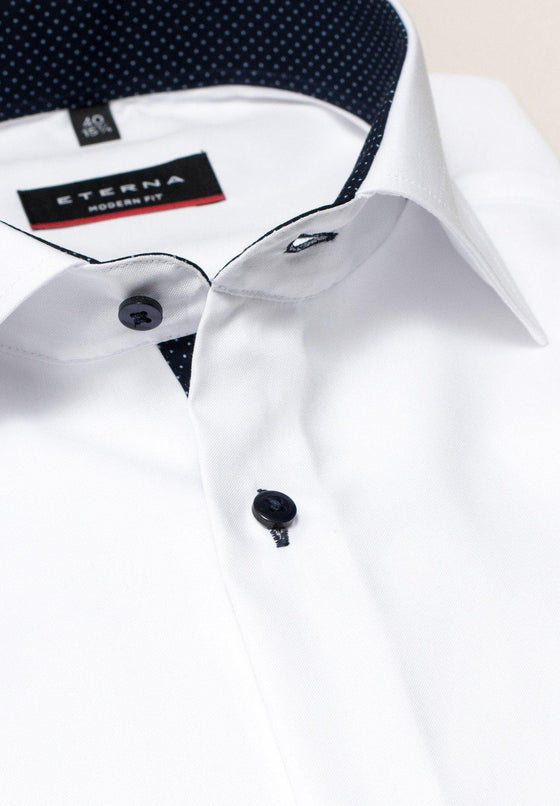 ETERNA - Chemise manches longues Modern Fit - Blanc - LE CAPITAINE D'A BORD - 2