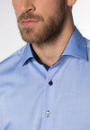 ETERNA - Chemise manches longues Modern Fit - Bleu - LE CAPITAINE D'A BORD