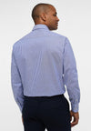 ETERNA - Chemise manches longues rayé Modern Fit - Bleu/Blanc - LE CAPITAINE D'A BORD