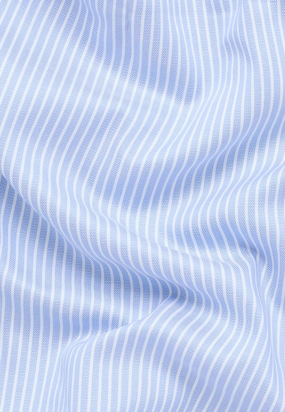 ETERNA - Chemise manches longues rayé Modern Fit - Poudre/Blanc - LE CAPITAINE D'A BORD