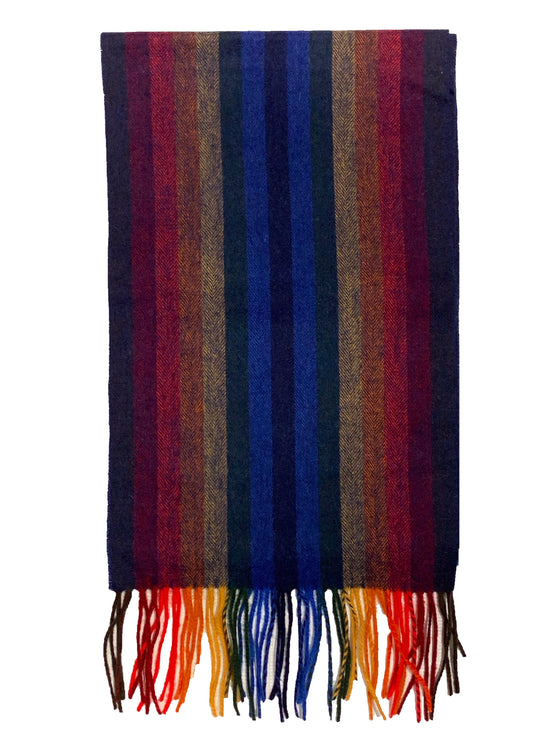 Hemley - Foulard à rayures de laine - LE CAPITAINE D'A BORD