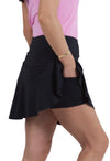 Ibkül - Solid Flounce Skort - 20000 - LE CAPITAINE D'A BORD