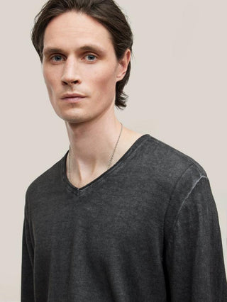 John Varvatos - Drew Chandail Col V de Coton et Soie - LE CAPITAINE D'A BORD