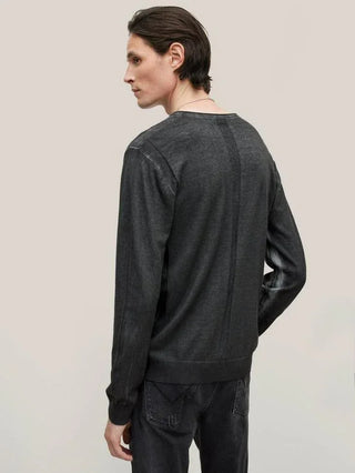 John Varvatos - Drew Chandail Col V de Coton et Soie - LE CAPITAINE D'A BORD