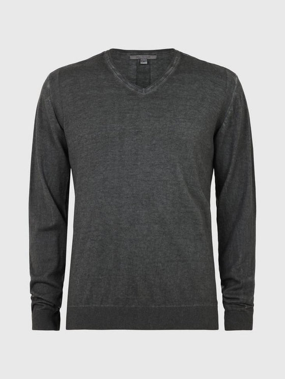 John Varvatos - Drew Chandail Col V de Coton et Soie - LE CAPITAINE D'A BORD