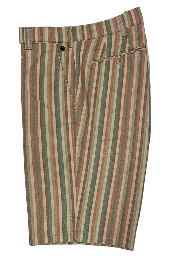 Meyer - Bermudas Palma de coton à rayures colorées - LE CAPITAINE D'A BORD
