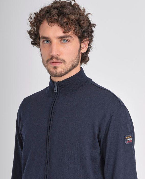 Paul & Shark - Cardigan de laine mérinos - LE CAPITAINE D'A BORD