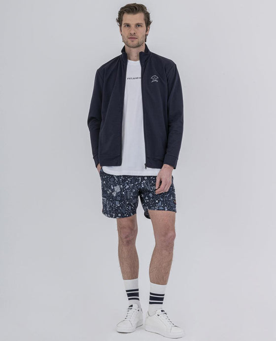 Paul & Shark - Cardigan jogging de coton stretch - LE CAPITAINE D'A BORD