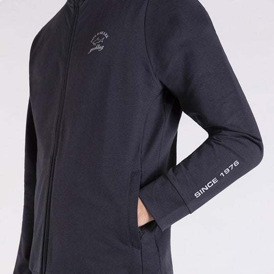 Paul & Shark - Cardigan jogging de coton stretch - LE CAPITAINE D'A BORD