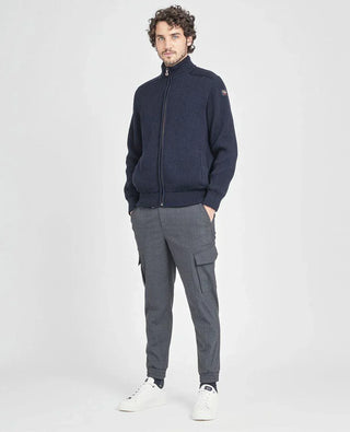 Paul & Shark - Cardigan zip de laine doublé - LE CAPITAINE D'A BORD