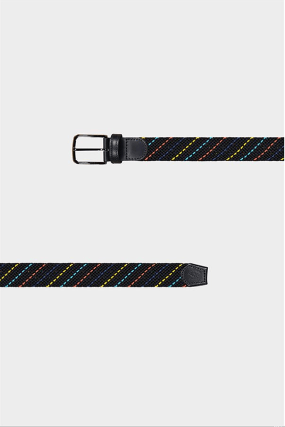 Paul & Shark - Ceinture tressée élastique multicolore - LE CAPITAINE D'A BORD