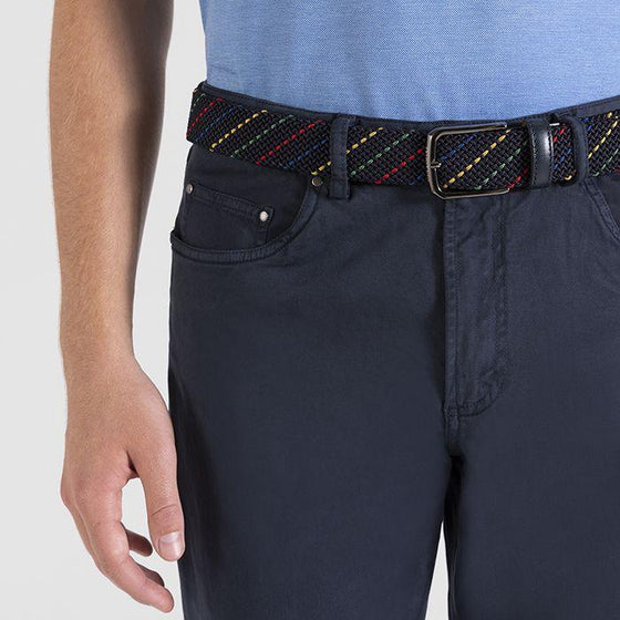 Paul & Shark - Ceinture tressée élastique multicolore - LE CAPITAINE D'A BORD