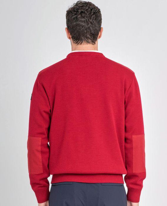 Paul & Shark - Chandail col rond avec nylon aux épaules - LE CAPITAINE D'A BORD