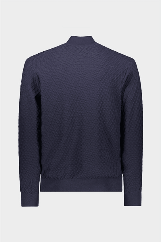 Paul & Shark - Chandail col zip de coton Fresco à lozanges - LE CAPITAINE D'A BORD