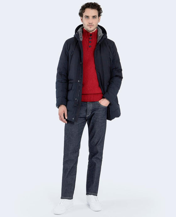 Paul & Shark - Chandail de laine col montant à boutons Fisherman - LE CAPITAINE D'A BORD