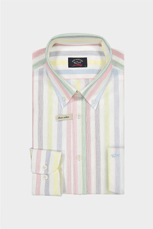  Paul & Shark - Chemise de coton et lin à rayures - LE CAPITAINE D'A BORD