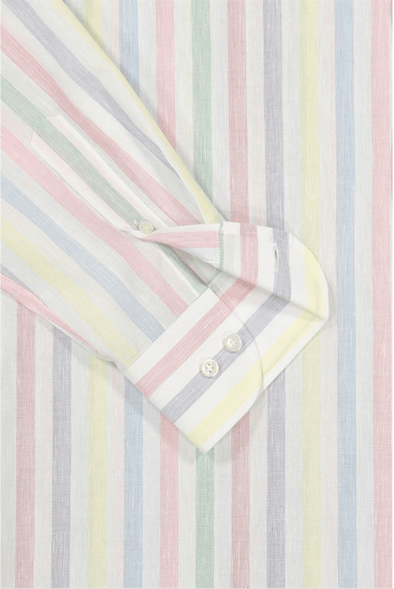 Paul & Shark - Chemise de coton et lin à rayures - LE CAPITAINE D'A BORD