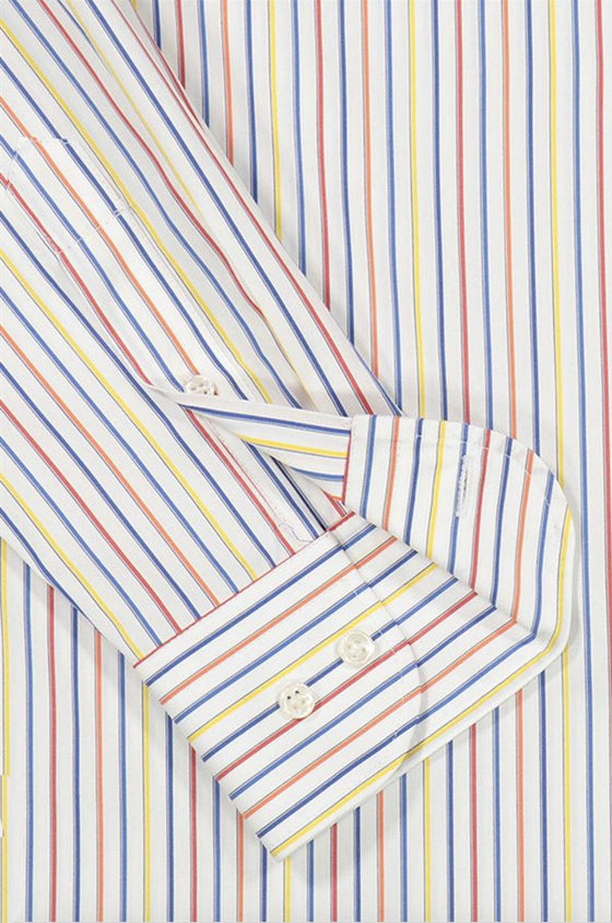 Paul & Shark - Chemise de coton poplin à rayures - LE CAPITAINE D'A BORD