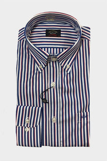  Paul & Shark - Chemise de coton poplin à rayures - LE CAPITAINE D'A BORD
