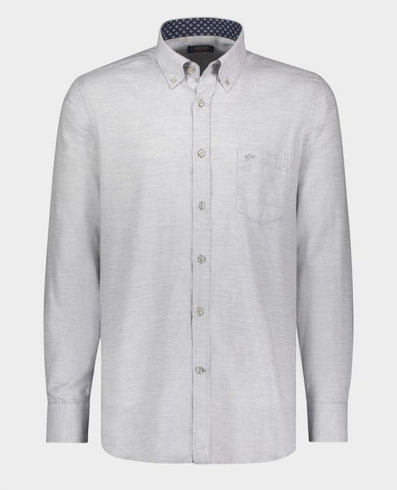 Paul & Shark - Chemise de flanelle unie - LE CAPITAINE D'A BORD