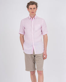  Paul & Shark - Chemise de lin manches courtes à rayures - LE CAPITAINE D'A BORD