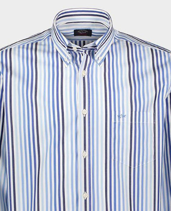 Paul & Shark - Chemise manches courtes à rayures - LE CAPITAINE D'A BORD