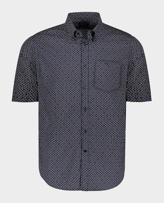 Paul & Shark - Chemise manches courtes avec petits requins - LE CAPITAINE D'A BORD