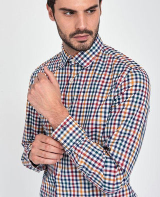 Paul & Shark - Chemise manches longues à carreaux - LE CAPITAINE D'A BORD