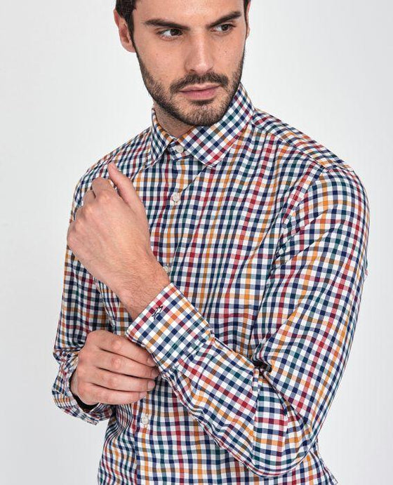 Paul & Shark - Chemise manches longues à carreaux - LE CAPITAINE D'A BORD