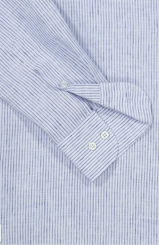 Paul & Shark - Chemise manches longues à rayures de lin - J Fit - LE CAPITAINE D'A BORD