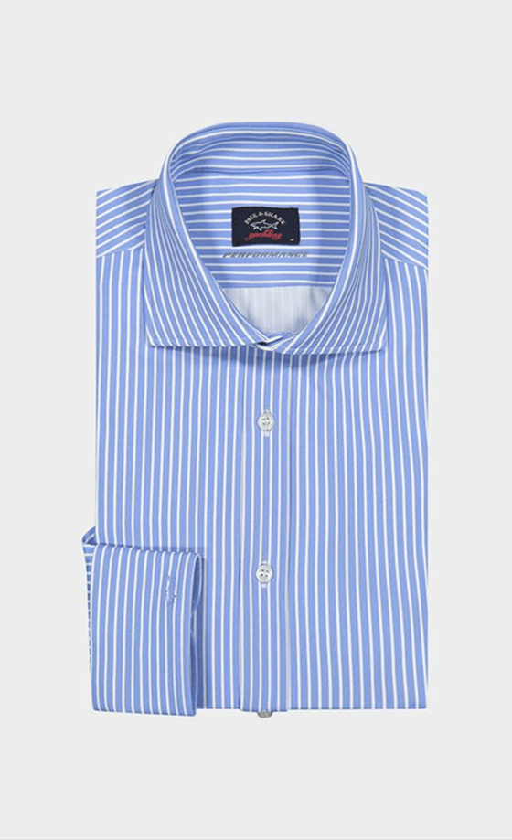 Paul & Shark - Chemise manches longues à rayures Performance - J Fit - LE CAPITAINE D'A BORD