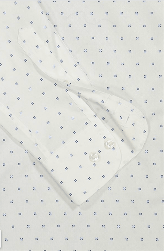 Paul & Shark - Chemise manches longues de coton Silver Satin - J Fit - LE CAPITAINE D'A BORD