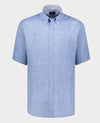 Paul & Shark - Chemise unie de lin manches courtes (plusieurs couleurs disponibles) - LE CAPITAINE D'A BORD