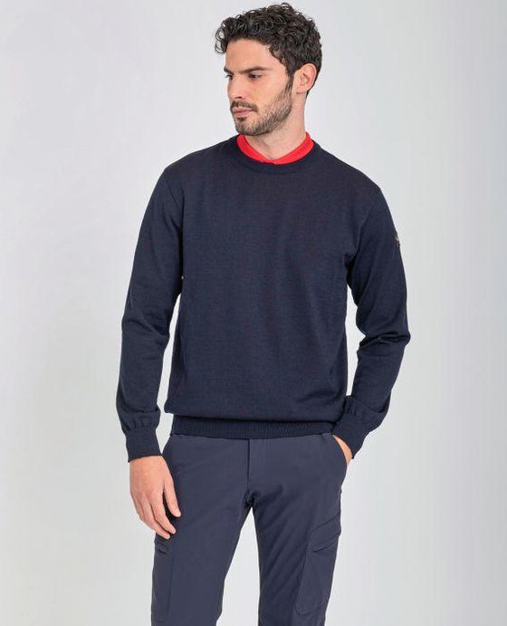 Paul & Shark - Col rond de laine mérinos Cool Touch - LE CAPITAINE D'A BORD