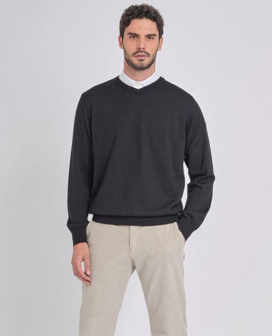 Paul & Shark - Col V de laine mérinos Cool Touch - LE CAPITAINE D'A BORD