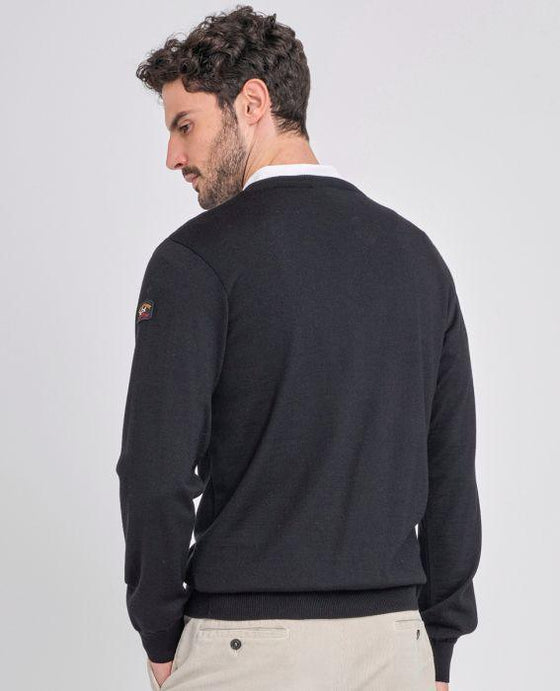 Paul & Shark - Col V de laine mérinos Cool Touch - LE CAPITAINE D'A BORD