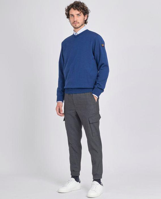 Paul & Shark - Col V de laine mérinos Cool Touch - LE CAPITAINE D'A BORD