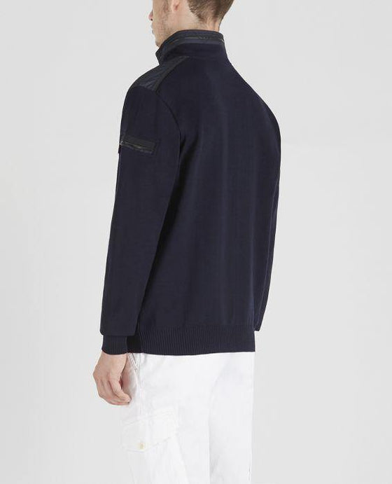 Paul & Shark - Col zip de laine avec appliqués de nylon - LE CAPITAINE D'A BORD
