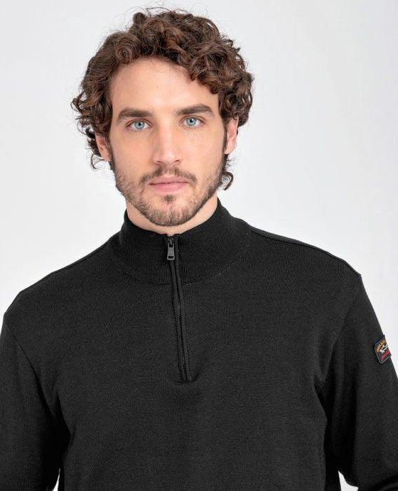 Paul & Shark - Col zip de laine mérinos extra fine - LE CAPITAINE D'A BORD