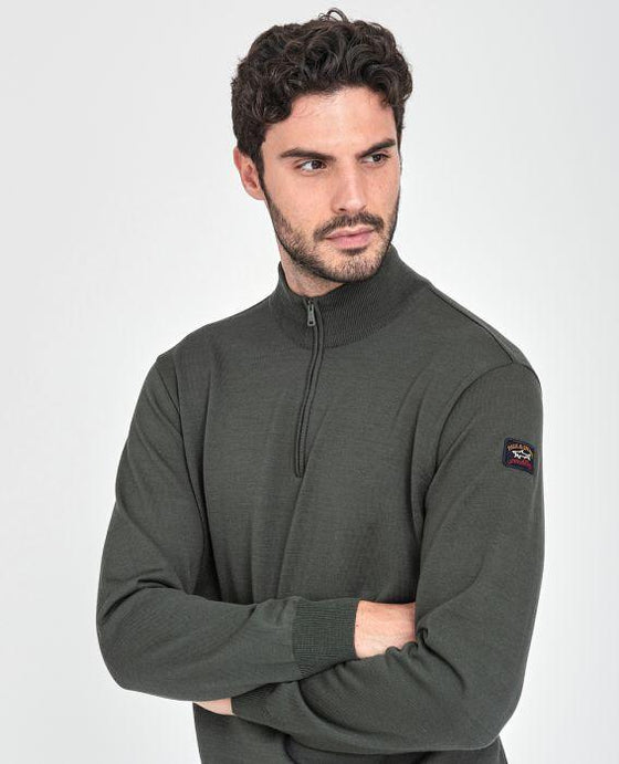 Paul & Shark - Col zip de laine mérinos extra fine - LE CAPITAINE D'A BORD