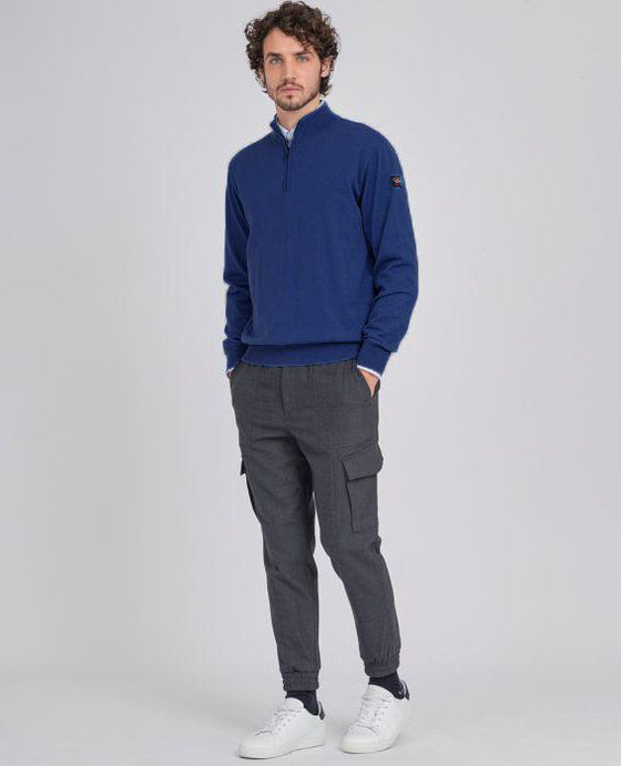 Paul & Shark - Col zip de laine mérinos extra fine - LE CAPITAINE D'A BORD