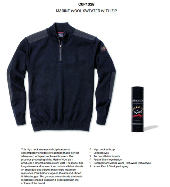 C0P1028 Paul & Shark Zip Neck
