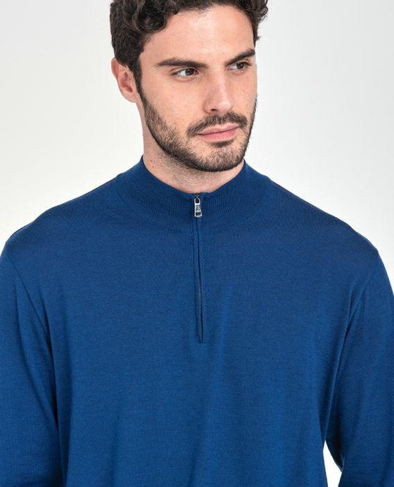 Paul & Shark - Col Zip Summer Wool - LE CAPITAINE D'A BORD