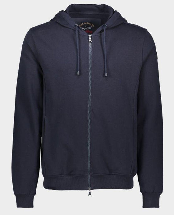Paul & Shark - Hoody de coton full zip Paul & Shark - LE CAPITAINE D'A BORD