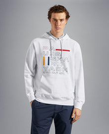  Paul & Shark - Hoody extensible avec imprimé Paul & Shark - LE CAPITAINE D'A BORD