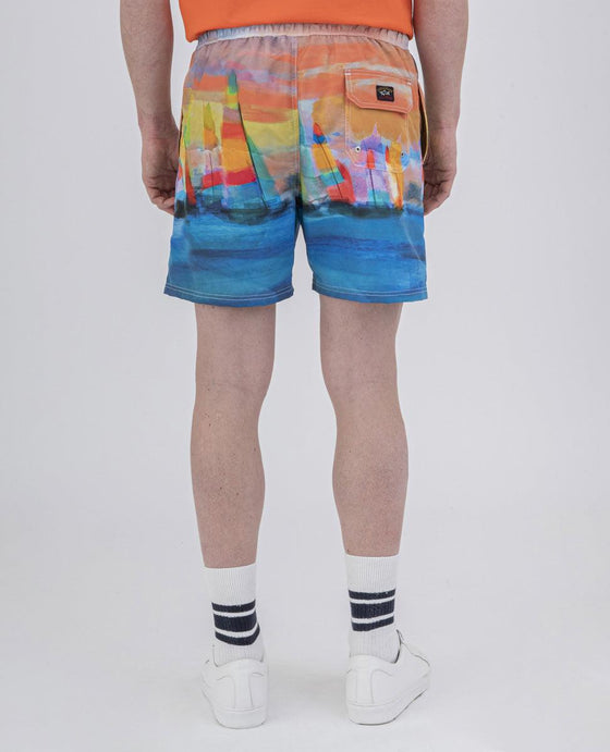 Paul & Shark - Maillot de bain peinture voiliers - LE CAPITAINE D'A BORD