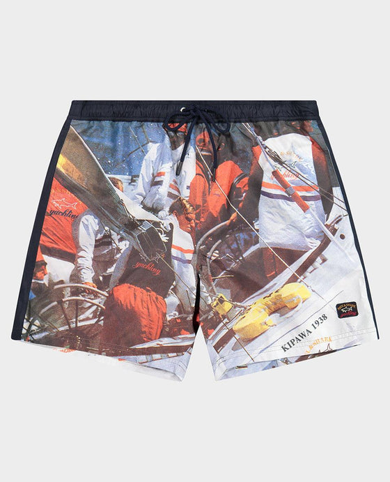 Paul & Shark - Maillot de bain voilier Kipawa - LE CAPITAINE D'A BORD