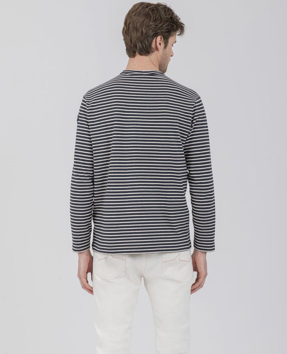 Paul & Shark - Marinière de coton recyclé Re-Cotton - LE CAPITAINE D'A BORD